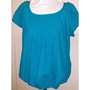 Blue Short Sleeve Top